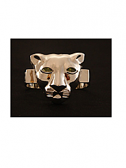 ATAT - Silver Lioness 3 Finger Ring