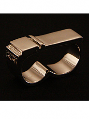 ATAT - Silver 2 Stripe 2 Finger Ring