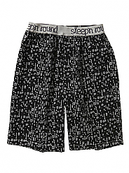 Black Scrambler Print Short