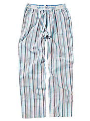 Aqua Blue White Stripe Pant