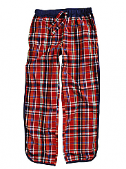 Red Blue Retro Check Pant
