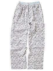 Men's Printed Pant - White Scrambler