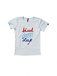 Light Blue Tee Blood Sweat Sleep