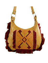 Apache Bag - Red Suede