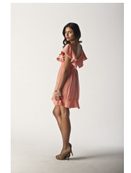 peachy peach - pixie dress