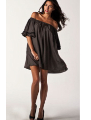olive omi - ruffle puff dress 