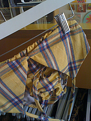 Triangle Tie-up Bikini- Yellow Check