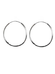 Banjara Jewellery - Tribal Wrapped Hoops (Sterling Silver)