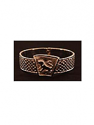 ATAT - Silver Checkred Lion Bangle