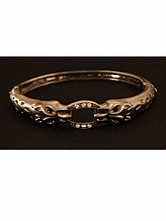 Chosen By - Antique Silver Leopard Bangle