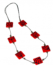 SICILIAN RESIN LEAF NECKLACE