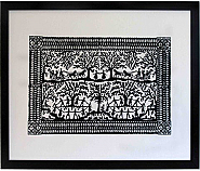 45cm x 37.5cm Forest Dance Framed PaperCut Artwork hand cut