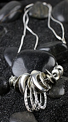 Hammered Silver Necklace