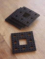 Fractal coasters: set of 4