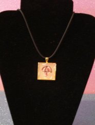 Gold Square Umbrella Pendant