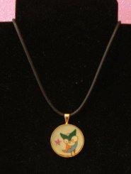 Round Gold Owl Pendant