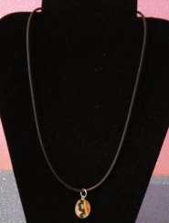 Small Sterling Silver Oval Pendant