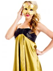 Black Jewel Dress - Gold 