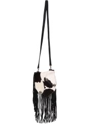 MOO MOO Leather Tassle Bag