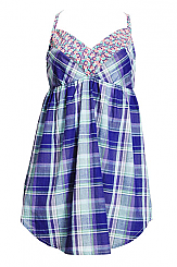 Purple Tartan Night Dress