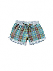 Aqua Check Shorts