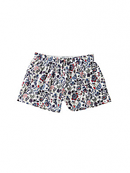 Blue Crimson Floral Shorts