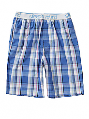 Blue Pink Black Check Short