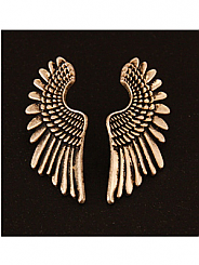 Chosen By - Antique Silver angel Wing Earrings