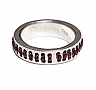 Tribal Pattern Stitched Ring Wine