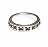 Tribal Pattern Cross Ring Olive