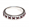 Tribal Pattern Cross Ring Wine