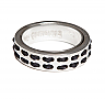 Tribal Pattern Dash Ring Black