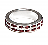 Tribal Pattern Dash Ring Maroon